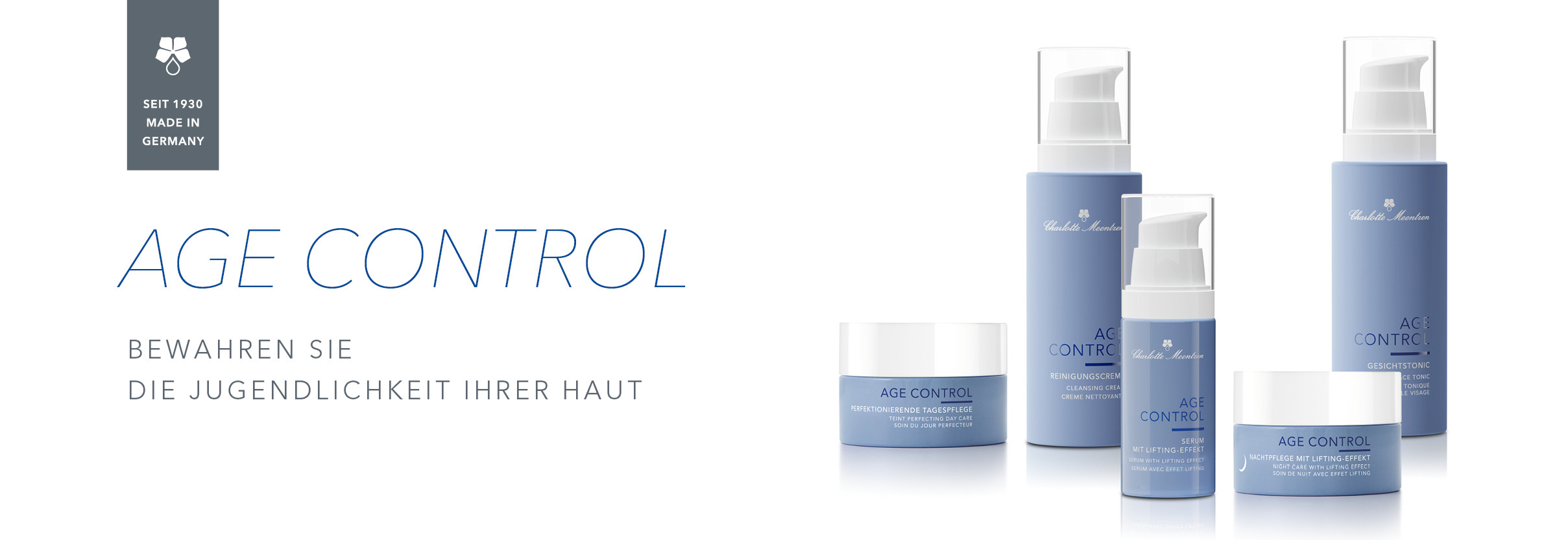 CHARLOTTE MEENTZEN AGE CONTROL – LIFTING-PFLEGE & SICHTBARE GLÄTTUNG